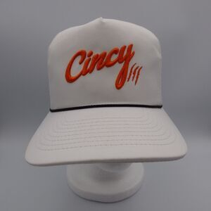 Cincy OG 5 Panel Rope Hat Orange Cincy Ted Karras New Bengal Imperial Headwear